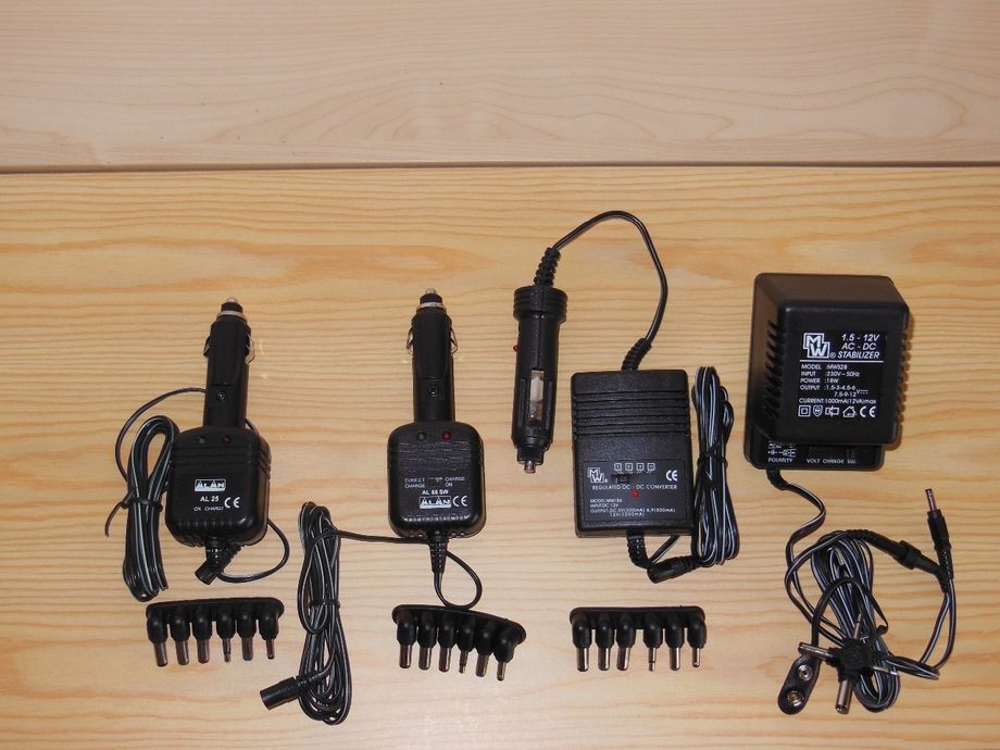 AL-25-LADER-FOR-BATTERIER-Optil-9,6V-Univers;pl    Kr 250,-
AL-55-SW-LADER-FOR-HÅNDWALKIE-13,8V-Univers;pl  Kr 250,-
MW-186-Omf;In-12-24V- ut;3-6-9-12Volt-1,2amp;Uni-pl-Kr250,-
MW-DELUX-AC-220V-1Amp-IC-Reg-Ut-1,5-3-4,5-6-7,5-9-12Volt-
Kr 250,-MW-79GS(800ma;Kr200,-) Alle - + Polaritet/snu-plugg;   + Porto;Kr50,-/Kr120,-(MW-ca700gr)
epost;odderiks@online.no
