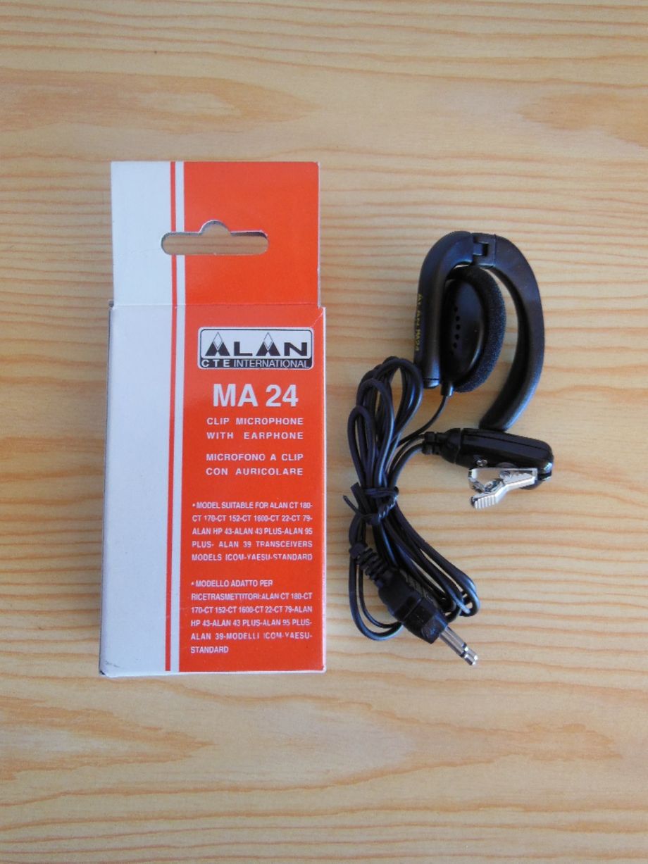 MA-24-ALAN-HANDSFREE;ALAN CT-180-170-152-166-22-79Models;
ALAN-HP43-ALAN-43/95PLUS-ALAN-39;
Models;ICOM-YAESU-STANDARD;
Kr250,- +Porto;Brev;Kr55,-
Kontakt;epost;odderiks@online.no
