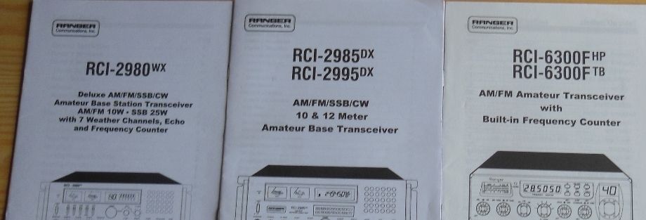 OWNERS-MANUALS-RCI-2980WX-2985-95DX-6300F HP-6300F TP-6900F HP- 6900F TB    Kr50,-Pr.stk.+Porto:
odderiks@online.no